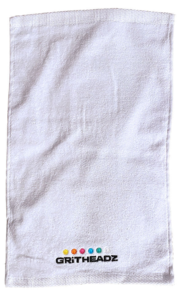 Embroidered Hand Towel - 11" x 18" - White