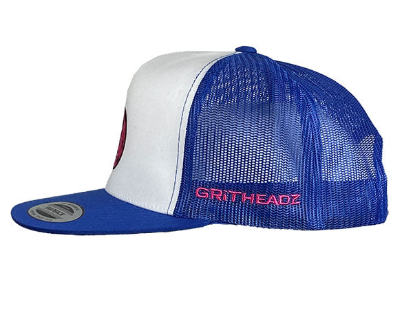 Ed Yeti - Flat Brim - White/Royal