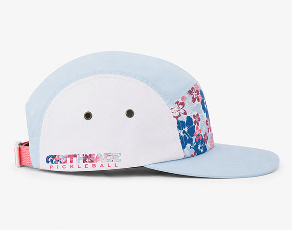 Gritheadz - Performance Hat - Lt Blue w Coral - Botanista