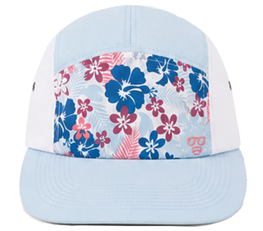 Gritheadz - Performance Hat - Lt Blue w Coral - Botanista