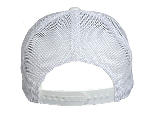 Ed Yeti - Unisex Trucker Hat - White w/ Pink Ed